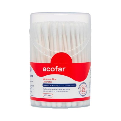 Comprar ACOFAR BASTONCILLOS DE ALGODON 100 UNIDADES al mejor precio en NuestraFarma, tu farmacia online