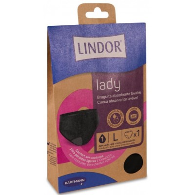 Comprar LINDOR LADY BRAGUITA ABSORBENTE LAVABLE TALLA L (40-42) al mejor precio en NuestraFarma, tu farmacia online