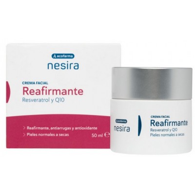 Comprar ACOFARMA NESIRA CREMA FACIAL REAFIRMANTE RESVERATROL Y Q10 50 ML al mejor precio en NuestraFarma, tu farmacia online