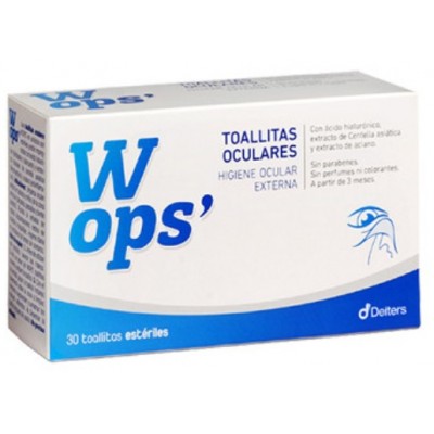 Comprar WOPS´ 30 TOALLITAS OCULARES ESTERILES al mejor precio en NuestraFarma, tu farmacia online
