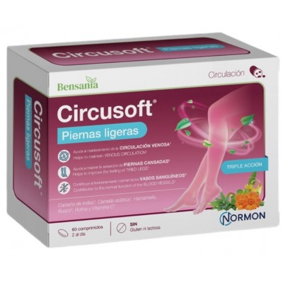 Comprar CIRCUSOFT PIERNAS LIGERAS 60 COMPRIMIDOS al mejor precio en NuestraFarma, tu farmacia online