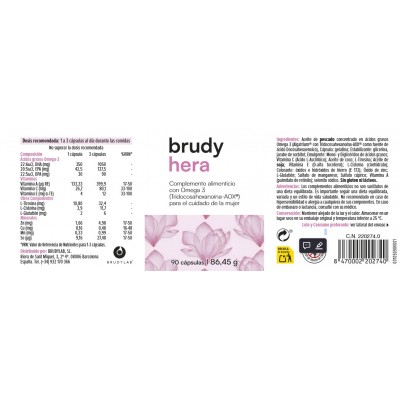Comprar BRUDY HERA 90 CAPSULAS al mejor precio en NuestraFarma, tu farmacia online