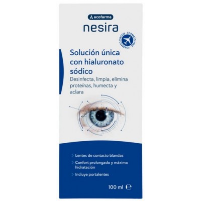 Comprar ACOFARMA NESIRA SOLUCION UNICA CON HIALURONATO SODICO 100 ML al mejor precio en NuestraFarma, tu farmacia online