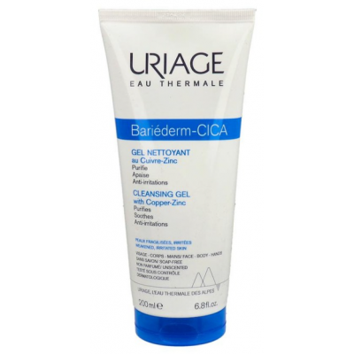 Comprar URIAGE BARIÉDERM-CICA GEL LIMPIADOR 200 ML al mejor precio en NuestraFarma, tu farmacia online
