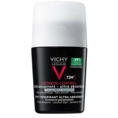 Comprar VICHY HOMME DESODORANTE ANTITRANSPIRANTE EXTREME CONTROL 72H 50 ML al mejor precio en NuestraFarma, tu farmacia online