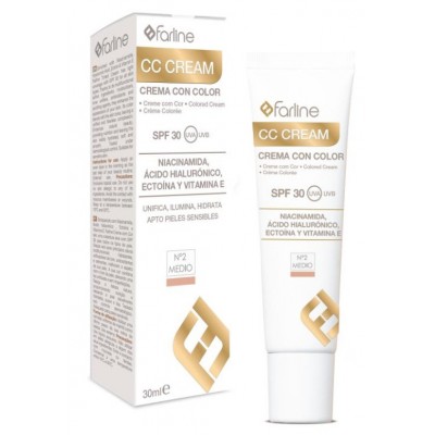 Comprar FARLINE CC CREAM CREMA CON COLOR MEDIO Nº2 30 ML al mejor precio en NuestraFarma, tu farmacia online