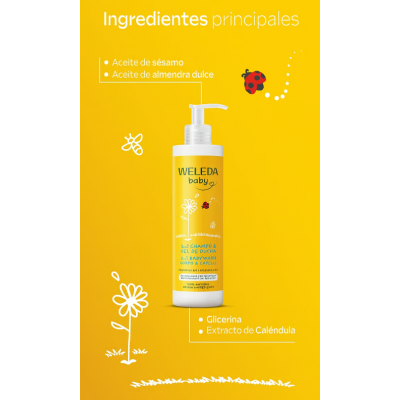 Comprar WELEDA BABY CHAMPU Y GEL DE DUCHA DE CALENDULA 400 ML al mejor precio en NuestraFarma, tu farmacia online
