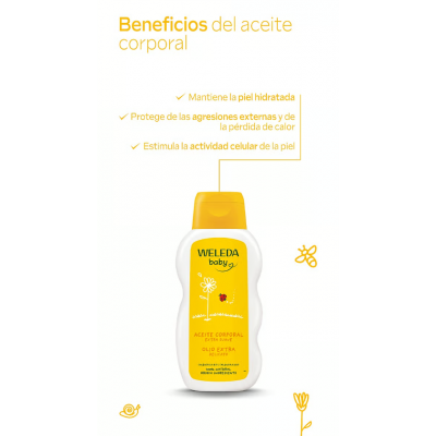 Comprar WELEDA ACEITE DE CALENDULA PARA BEBE 200 ML al mejor precio en NuestraFarma, tu farmacia online