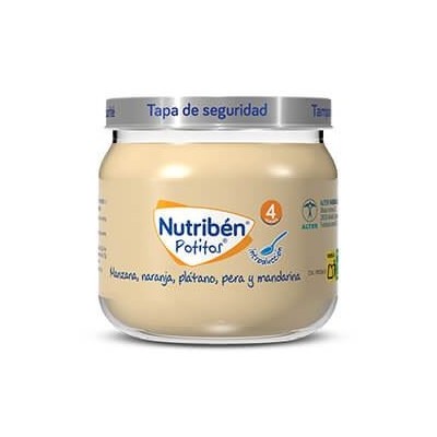 Comprar NUTRIBEN POTITO INICIO A LA MANZANA, NARANJA, PLATANO, PERA Y MANDARINA 120 G al mejor precio en NuestraFarma, tu farmacia online