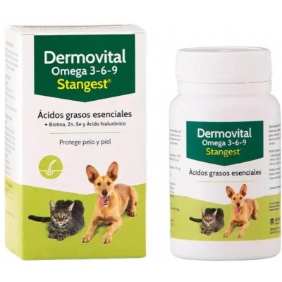 Comprar DERMOVITAL OMEGA 3-6-9 STANGEST 60 CAPSULAS al mejor precio en NuestraFarma, tu farmacia online