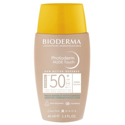 Comprar BIODERMA PHOTODERM NUDE TOUCH SPF50+ COLOR DORADO 40 ML al mejor precio en NuestraFarma, tu farmacia online