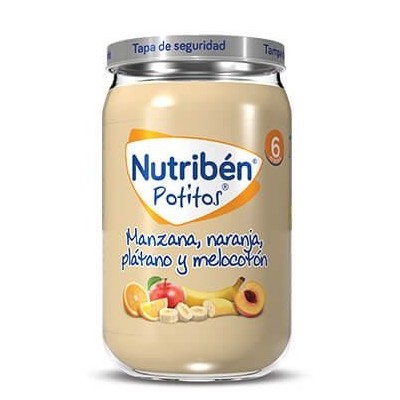 Comprar NUTRIBEN POTITO MANZANA,, NARANJA PLATANO Y MELOCOTON 235 G al mejor precio en NuestraFarma, tu farmacia online