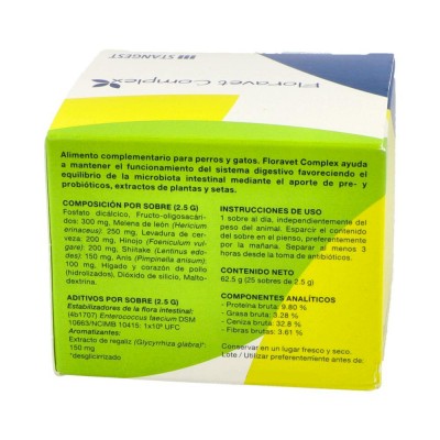 Comprar FLORAVET COMPLEX STANGEST 2 G X 25 SOBRES al mejor precio en NuestraFarma, tu farmacia online