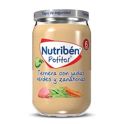 Comprar NUTRIBEN POTITO TERNERA CON JUDIAS VERDES Y ZANAHORIAS 235 G al mejor precio en NuestraFarma, tu farmacia online