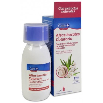 Comprar CARE+ AFTAS BUCALES COLUTORIO 120 ML al mejor precio en NuestraFarma, tu farmacia online