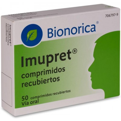Comprar IMUPRET 50 COMPRIMIDOS RECUBIERTOS al mejor precio en NuestraFarma, tu farmacia online