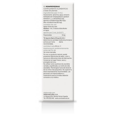 Comprar SORIA NATURAL ROMPEPIEDRAS EXTRACTO NATURAL 50 ML al mejor precio en NuestraFarma, tu farmacia online