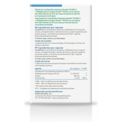 Comprar SORIA NATURAL PROBINERV 20 CAPSULAS al mejor precio en NuestraFarma, tu farmacia online