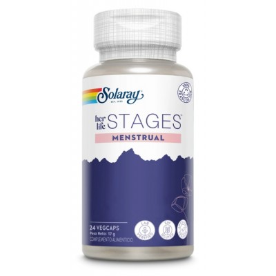Comprar SOLARAY STAGES MENSTRUAL 24 CAPSULAS al mejor precio en NuestraFarma, tu farmacia online