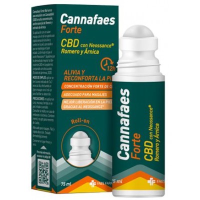 Comprar CANNAFAES FORTE CBD ROLL ON 75 ML al mejor precio en NuestraFarma, tu farmacia online