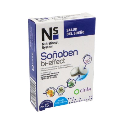 Comprar NS SOÑABEN BI-EFFECT COMPACT 15 COMPRIMIDOS al mejor precio en NuestraFarma, tu farmacia online