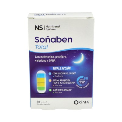 Comprar NS SOÑABEN TOTAL 30 CAPSULAS VEGETALES al mejor precio en NuestraFarma, tu farmacia online