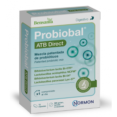 Comprar PROBIOBAL ATB DIRECT 10 CAPSULAS al mejor precio en NuestraFarma, tu farmacia online