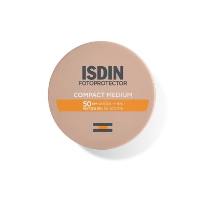 Comprar ISDIN FOTOPROTECTOR COMPACT MEDIO SPF 50 10 G al mejor precio en NuestraFarma, tu farmacia online