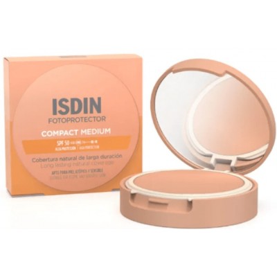 Comprar ISDIN FOTOPROTECTOR COMPACT MEDIO SPF 50 10 G al mejor precio en NuestraFarma, tu farmacia online