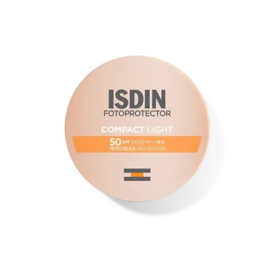 Comprar ISDIN FOTOPROTECTOR COMPACT LIGHT SPF 50+ 10 G al mejor precio en NuestraFarma, tu farmacia online