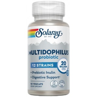 SOLARAY MULTIDOPHILUS 12 STRAINS 50 CAPSULAS VEGETALES