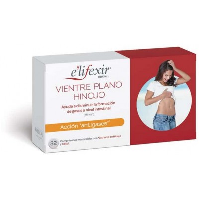 Comprar ELIFEXIR VIENTRE PLANO HINOJO 32 COMPRIMIDOS al mejor precio en NuestraFarma, tu farmacia online