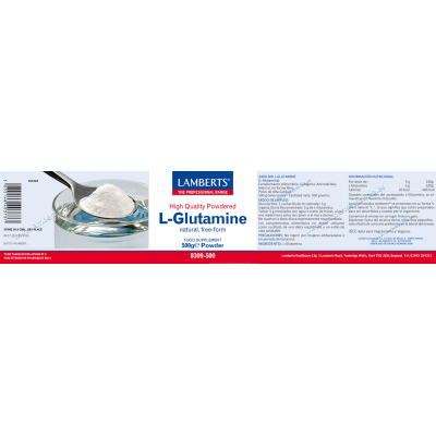 Comprar LAMBERTS L-GLUTAMINA POLVO 500 G 8309 al mejor precio en NuestraFarma, tu farmacia online