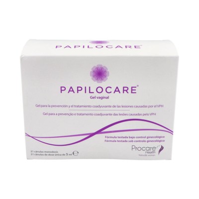 Comprar PAPILOCARE GEL VAGINAL 21 CANULAS MONODOSIS 5 ML al mejor precio en NuestraFarma, tu farmacia online