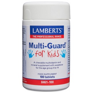 LAMBERTS MULTI-GUARD FOR KIDS VITAMINAS  PARA NIÑOS 100 TABLETAS 8461