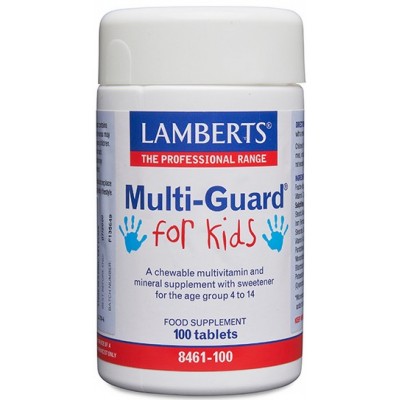 Comprar LAMBERTS MULTI-GUARD FOR KIDS VITAMINAS PARA NIÑOS 100 TABLETAS 8461 al mejor precio en NuestraFarma, tu farmacia online
