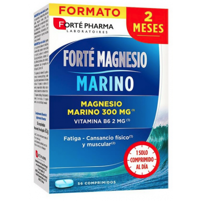 Comprar FORTE MAGNESIO MARINO 56 COMPRIMIDOS al mejor precio en NuestraFarma, tu farmacia online