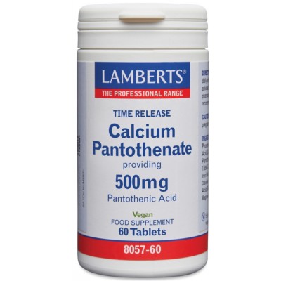 Comprar LAMBERTS PANTOTENATO CALCICO 60 TABLETAS 8057 al mejor precio en NuestraFarma, tu farmacia online