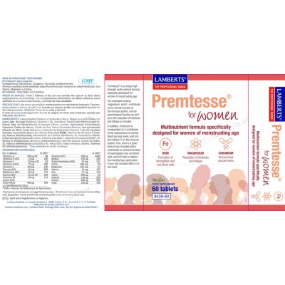 Comprar LAMBERTS PREMTESSE 60 TABLETAS 8439 al mejor precio en NuestraFarma, tu farmacia online