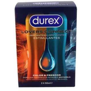 DUREX LOVERS CONNECT CALOR+FRESCOR 2 UNIDADES 50 ML