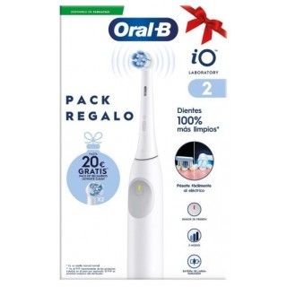 ORAL-B IO 2 CEPILLO ELECTRICO BLANCO + 2 RECAMBIOS GRATIS