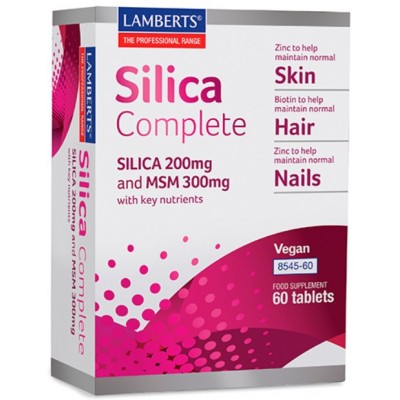 Comprar LAMBERTS SILICA COMPLETE PELO PIEL UÑAS 60 TABLETAS 8545 al mejor precio en NuestraFarma, tu farmacia online