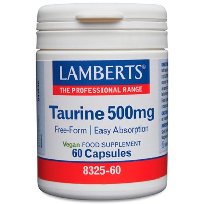 Comprar LAMBERTS TAURINA 500 MG 60 CAPSULAS al mejor precio en NuestraFarma, tu farmacia online