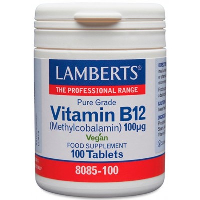 Comprar LAMBERTS VITAMINA B12 100 MCG 100 TABLETAS 8085 al mejor precio en NuestraFarma, tu farmacia online
