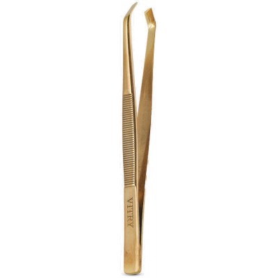 Comprar VITRY PINZAS DEPILATORIAS CON PUNTA DE CANGREJO OBLICUA ACERO INOXIDABLE DORADO 9 CM REF4021Z al mejor precio en NuestraFarma, tu farmacia online