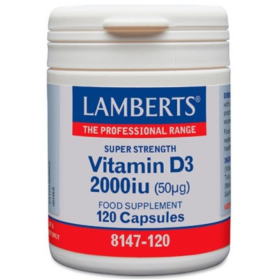 Comprar LAMBERTS VITAMINA D3 2000 UI (50 MCG) 120 CAPSULAS 8147 al mejor precio en NuestraFarma, tu farmacia online