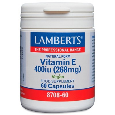 Comprar LAMBERTS VITAMINA E 400 UI (268 MG) 60 CAPSULAS 8708 al mejor precio en NuestraFarma, tu farmacia online