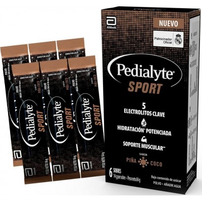 Comprar PEDIALYTE SPORT PIÑA/COCO 6 SOBRES X 14G al mejor precio en NuestraFarma, tu farmacia online