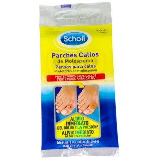 DR SCHOLL PARCHES CALLOS DE MOLESPUMA 9 UNIDADES
