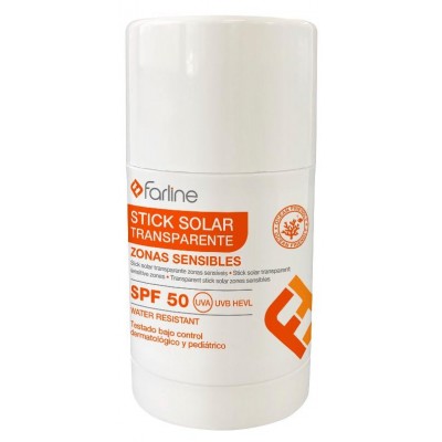Comprar FARLINE STICK SOLAR TRANSPARENTE SPF 50 15 ML al mejor precio en NuestraFarma, tu farmacia online
